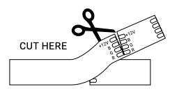 Where to cut the LED strip