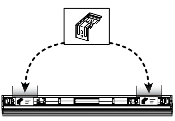 Mounting bracket location sticker