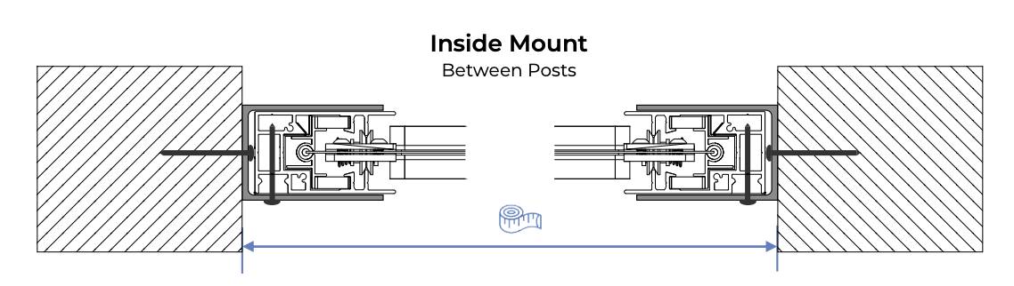 Inside Mount Between Posts