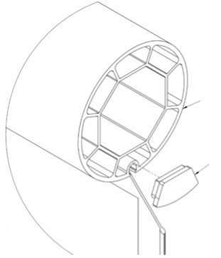 Tube with fabric removed