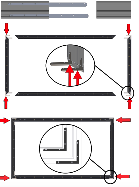 FlexGlass Corner Brackets