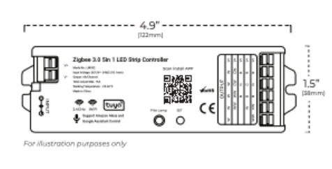 IP LED Controller side view