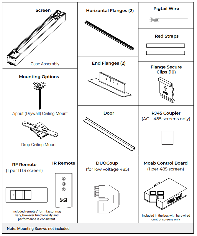 Parts in the Box - Solo 3 575/675 Flush