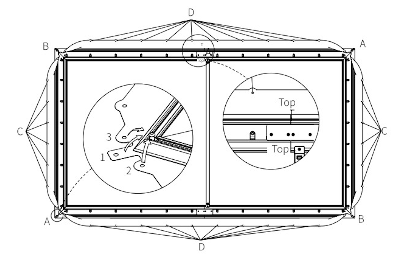 Fabric Eyelet Attachment Diagram